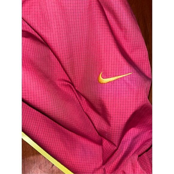 Nike Pants Mens Red Large Storm-Fit Wind Rain Pants Elastic Waist Zip Pocket Ank - Picture 10 of 10